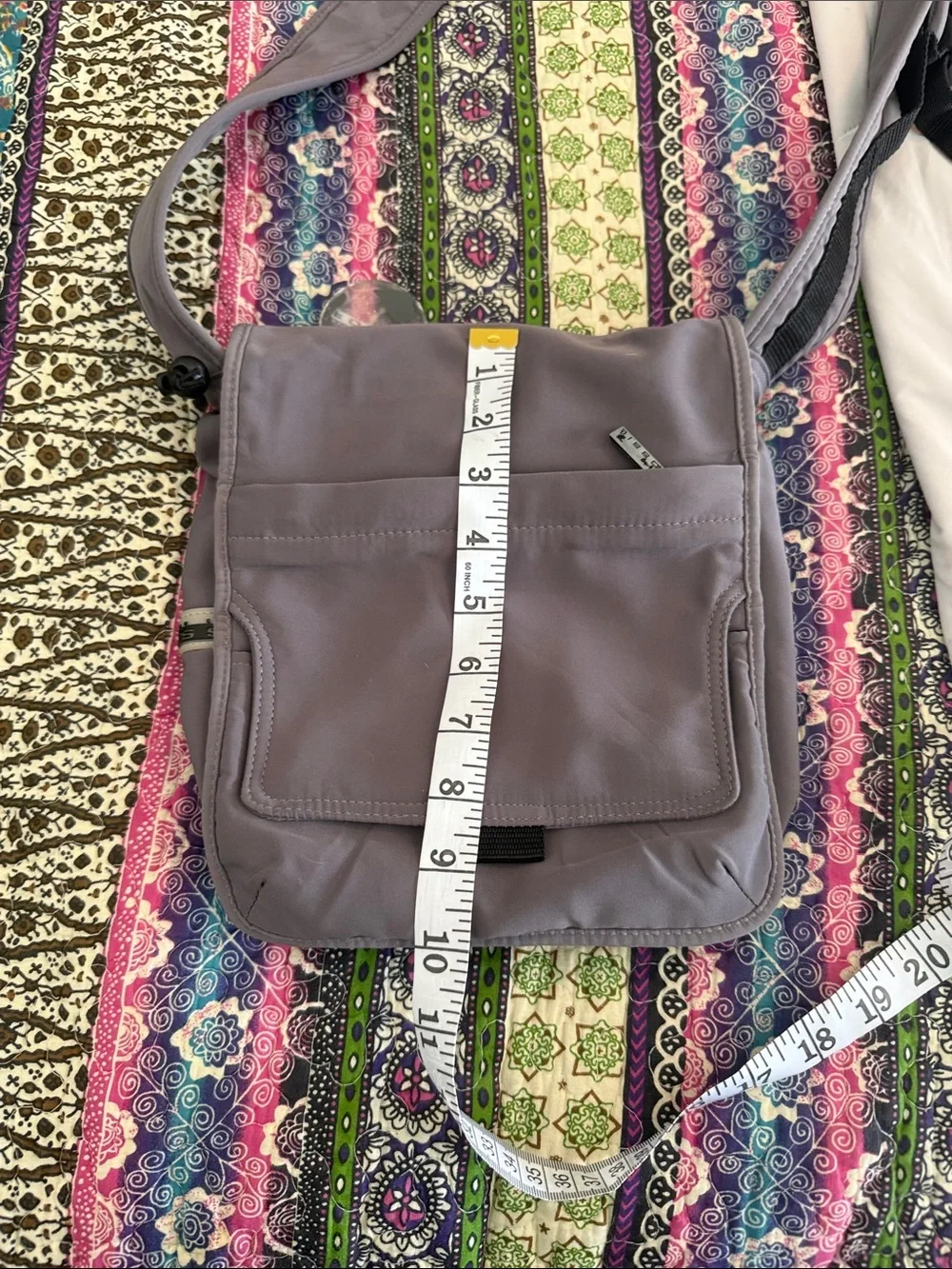 Fossil Light Gray Men's Crossbody Messenger Bag